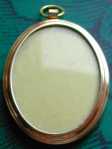 Oval gilt locket