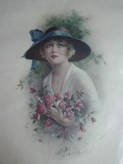 Lady with Roses