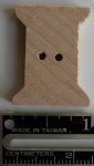 Wooden cotton reel
